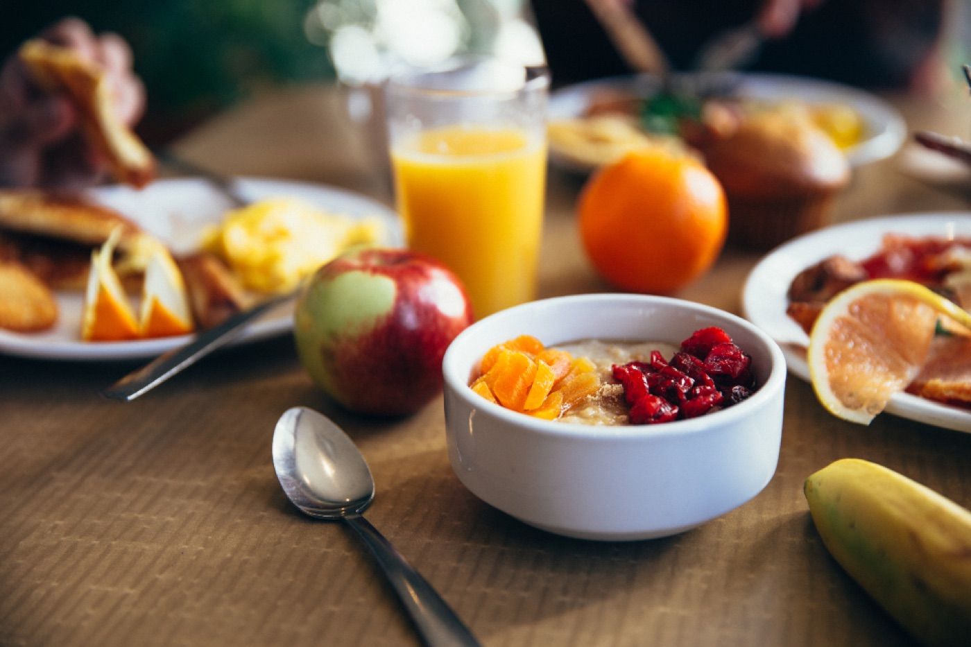 Frühstückstisch im Hotel